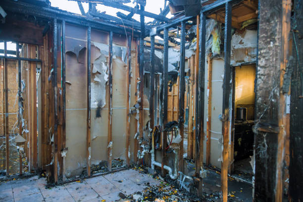 Professional Emergency Fire Cleanup technician working in East Franklin, NJ